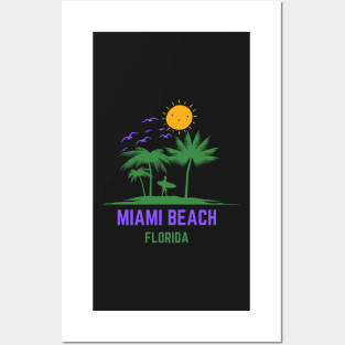 Miami Beach Florida Posters and Art